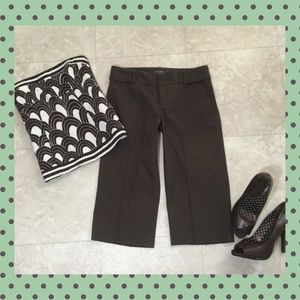 Banana Republic Stretch Capri/Cropped Chocolate Dress Pants Professional & Cute!